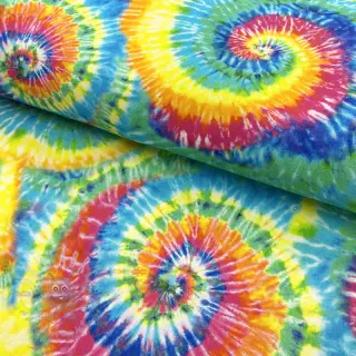 Dekorationstyg premium Luxe rainbow swirl digital print
