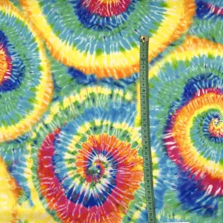 Dekoračná látka premium Luxe rainbow swirl digital print