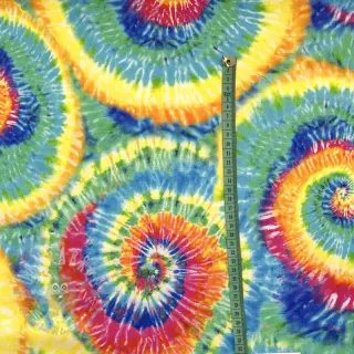 Dekorationstyg premium Luxe rainbow swirl digital print