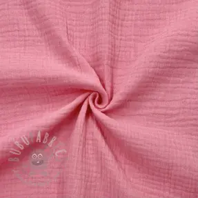 Dubbelgasväv/muslin pink ORGANIC