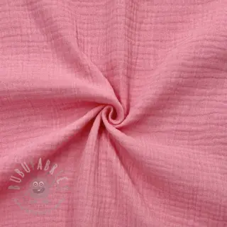 Dubbelgasväv/muslin pink ORGANIC