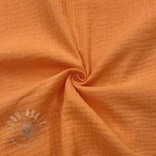 Dubbelgasväv/muslin orange ORGANIC