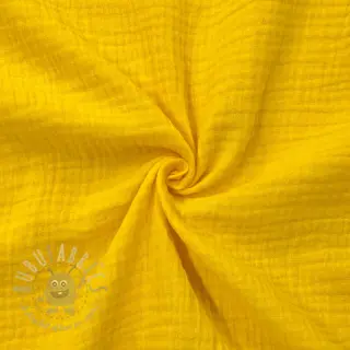 Dubbelgasväv/muslin lemon ORGANIC