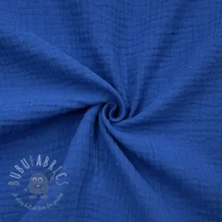 Dubbelgasväv/muslin cobalt