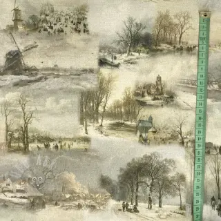 Dekorationstyg Winter landscape digital print
