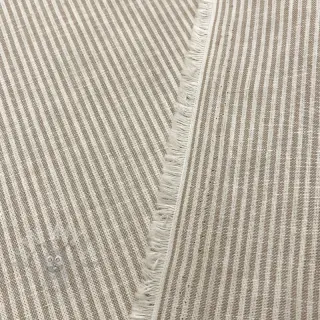 Lin med bomull Lira medium stripe beige