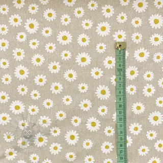 Dekorationstyg Linenlook Daisy sweet garden