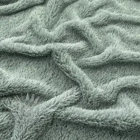 Konstpäls LUREX SILVER old green