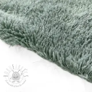 Konstpäls LUREX SILVER old green