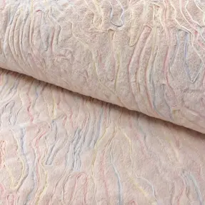 Umelá kožušina s tylom powder