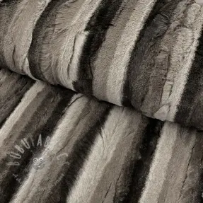 Konstpäls Stripe dark brown