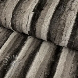 Konstpäls Stripe dark brown