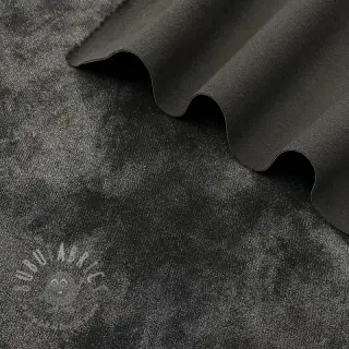 Konstläder för kläder FOIL black