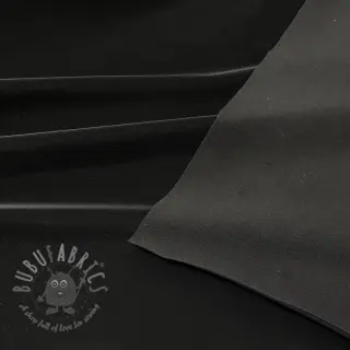 Konstläder för kläder STRETCH black