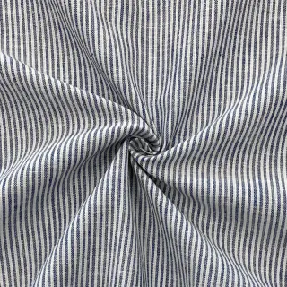 Ľan s bavlnou Lira medium stripe jeans