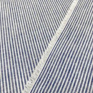 Ľan s bavlnou Lira medium stripe jeans