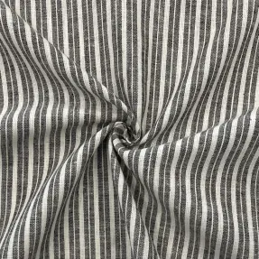 Ľan s bavlnou Lira big stripe black