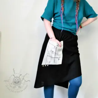 Förtvättat lin black