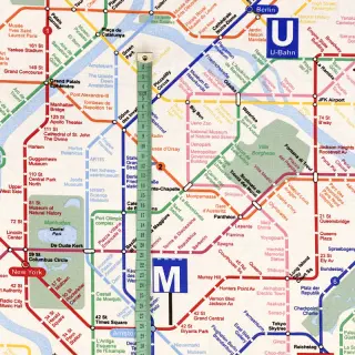 Dekoračná látka premium Subway underground