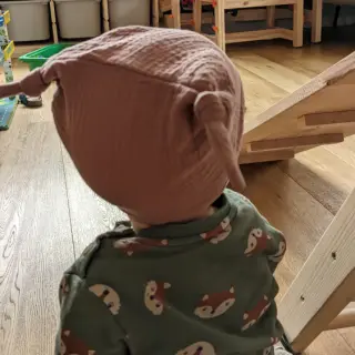 Dubbelgasväv/muslin old blush