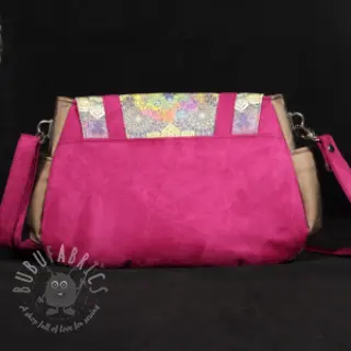 Konstläder mocka ALASKA fuchsia/amethyste