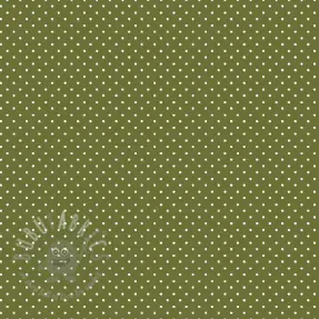 Bomullstyg Petit dots green