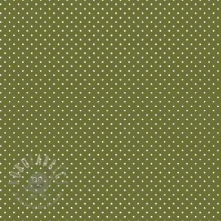 Bomullstyg Petit dots green