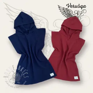 Dubbelgasväv/muslin bordeaux
