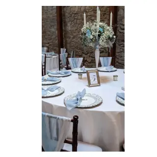 Dvojitá gázovina/mušelín blue ORGANIC