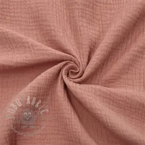 Dubbelgasväv/muslin blush ORGANIC