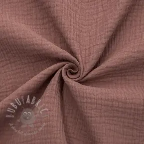 Dubbelgasväv/muslin old blush ORGANIC