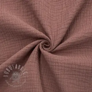 Dubbelgasväv/muslin old blush ORGANIC