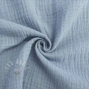 Dubbelgasväv/muslin blue