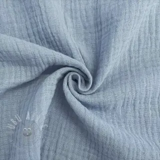 Dubbelgasväv/muslin blue