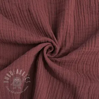 Dubbelgasväv/muslin rouge