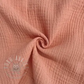 Dubbelgasväv/muslin salmon
