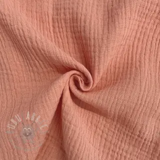 Dubbelgasväv/muslin salmon