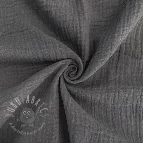 Dubbelgasväv/muslin dark grey