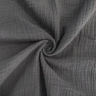 Dvojitá gázovina/mušelín dark grey