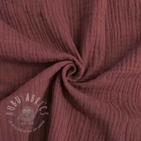 Dubbelgasväv/muslin rouge ORGANIC