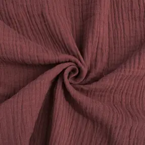 Dvojitá gázovina/mušelín rouge ORGANIC