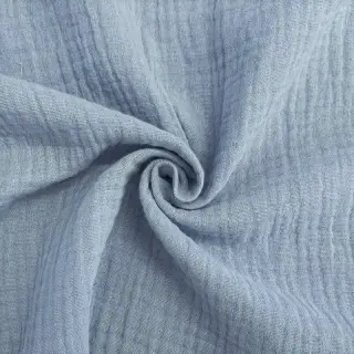 Dvojitá gázovina/mušelín blue ORGANIC