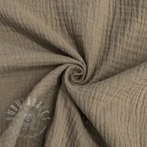 Dubbelgasväv/muslin sand ORGANIC