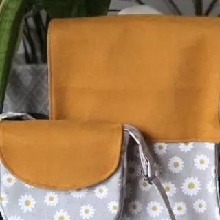 Dekorationstyg Linenlook Daisy sweet garden