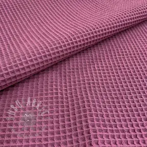 Bomull med vaffelbindning mauve