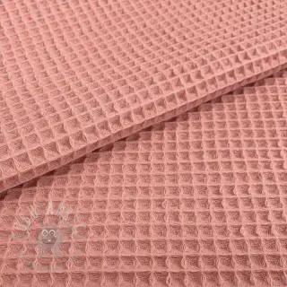 Bomull med vaffelbindning blush
