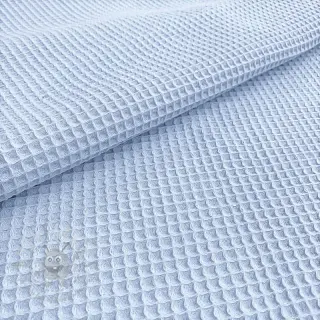 Bomull med vaffelbindning light blue