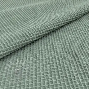 Bomull med vaffelbindning dark green