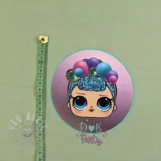 Sweatshirttyg Doll sage PANEL digital print