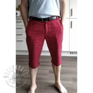 Förtvättat lin dark red